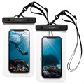Spigen A601 Universal Waterproof Case - 6,8 " - 2 ks. - Černá / čistá